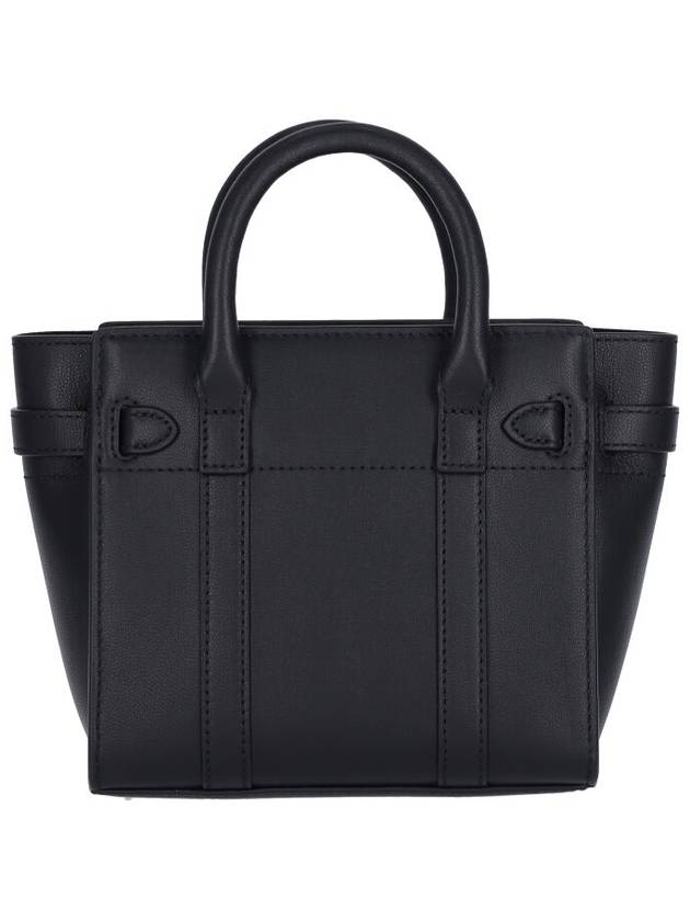 Micro Zipper Bayswater Tote Bag Black - MULBERRY - BALAAN 4