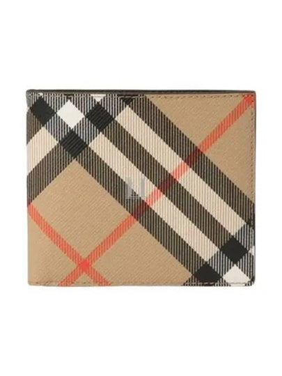 Check Half Wallet Beige - BURBERRY - BALAAN 2