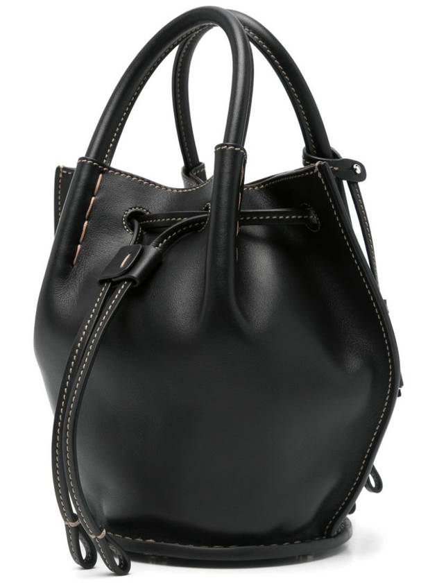 Buz Mini Leather Bucket Bag Brown - TOD'S - BALAAN 4