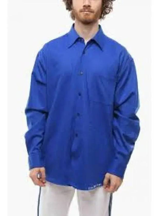 Logo Pocket Denim Shirt Blue CUJU0061A0USCV12DDB59 - MARNI - BALAAN 2