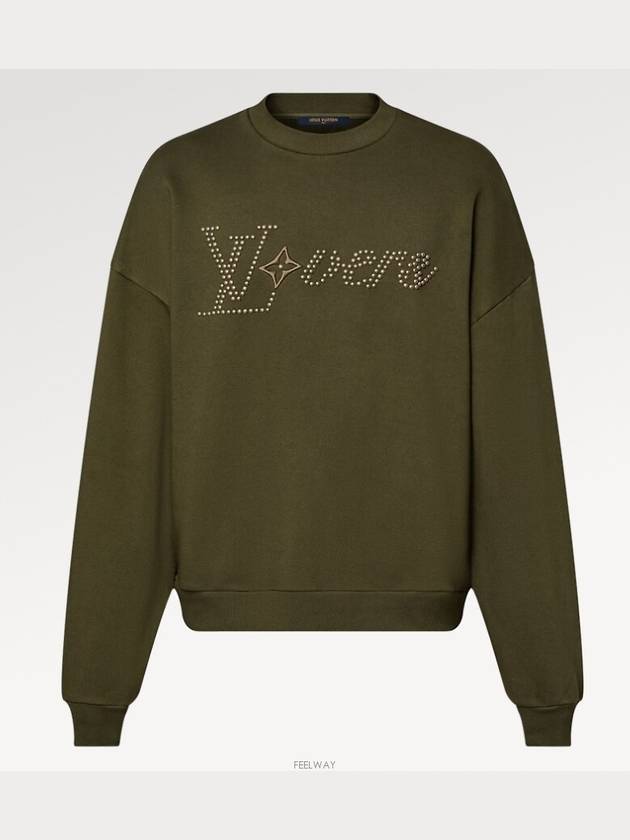 1AFJH7 Cotton Signature Crew Neck - LOUIS VUITTON - BALAAN 3