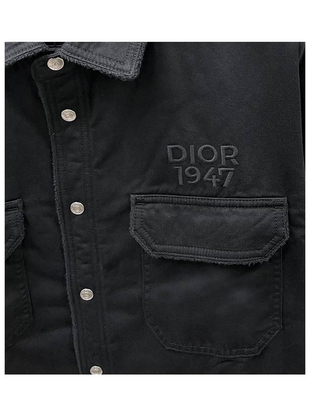 Overshirt Cotton Jacket Black - DIOR - BALAAN 6