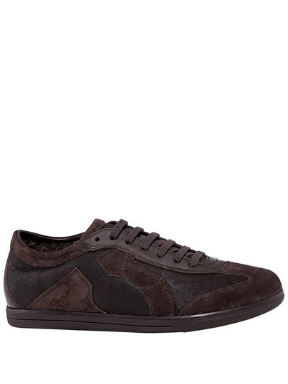 Salvatore Benbow Suede Leather Low Top Sneakers Brown - SALVATORE FERRAGAMO - BALAAN 2