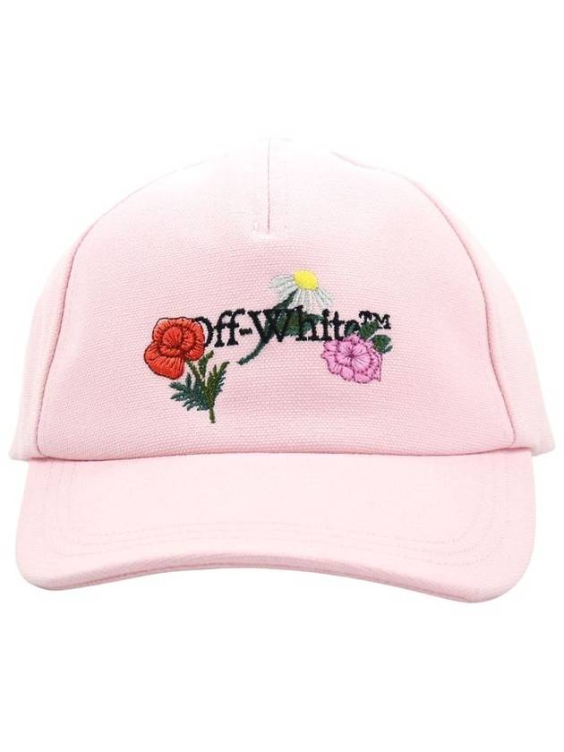 flower logo ball cap pink - OFF WHITE - BALAAN 2