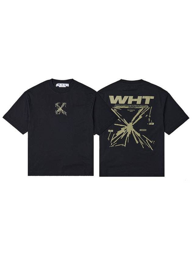 Splash Arrow Over Skate Short Sleeve T Shirt Black - OFF WHITE - BALAAN 11