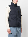 Wappen Patch High Neck Padding Vest Navy - STONE ISLAND - BALAAN 4