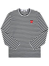 P1T164 1 Stripe Men's Long Sleeve TShirt - COMME DES GARCONS - BALAAN 5