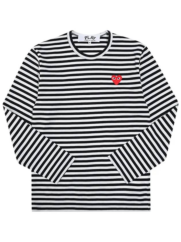 P1T164 1 Stripe Men's Long Sleeve TShirt - COMME DES GARCONS - BALAAN 5