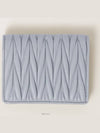 Matelasse Leather Half Wallet Pearl Grey - MIU MIU - BALAAN 5