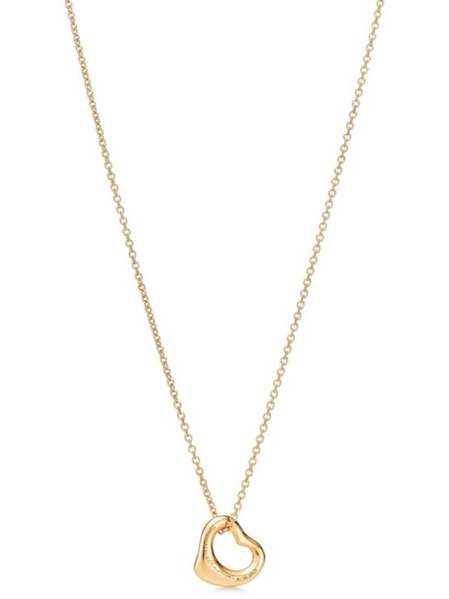 Open Heart Pendant 11MM Necklace Gold - TIFFANY & CO. - BALAAN 3