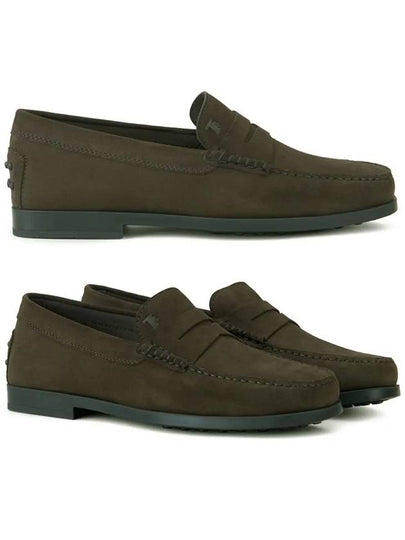 Men's Moccasin Suede Loafers Brown - TOD'S - BALAAN 2