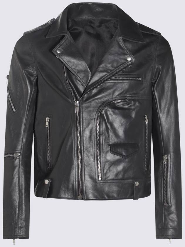 Rick Owens Black Leather Bauhaus Stooges Jacket - RICK OWENS - BALAAN 1