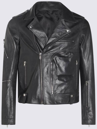 Rick Owens Black Leather Bauhaus Stooges Jacket - RICK OWENS - BALAAN 1