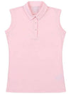 Golf Wear C P Lecture Basic Sleeveless T-Shirt PINK - WHITEBALL - BALAAN 8