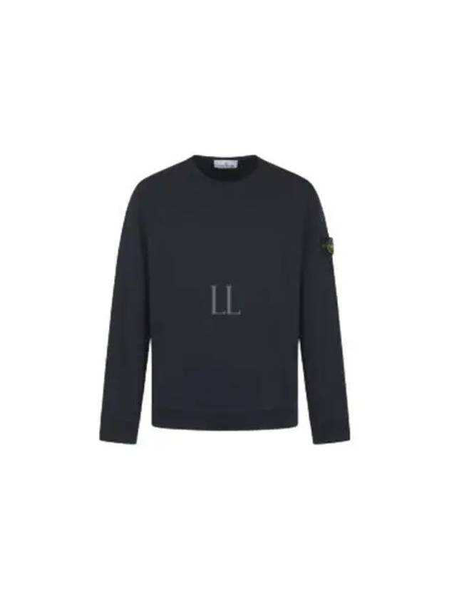 Wappen Patch Crew Neck Cotton Sweatshirt Navy - STONE ISLAND - BALAAN 2