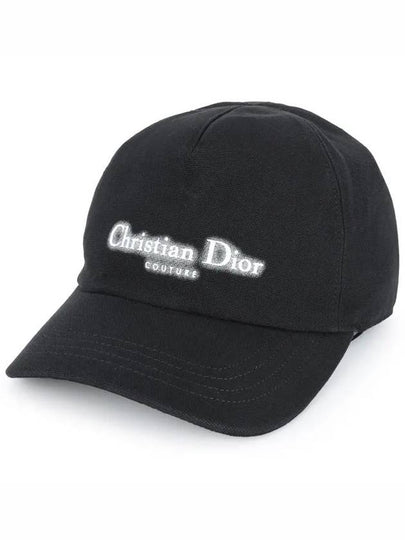 Halo Effect Logo Couture Ball Cap Black - DIOR - BALAAN 2