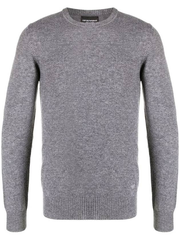 Men's Cashmere Knit Top Gray - EMPORIO ARMANI - BALAAN 2