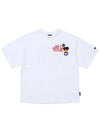 Men's DBOF Bag Logo Short Sleeve T-Shirt White - AJOBYAJO - BALAAN 2