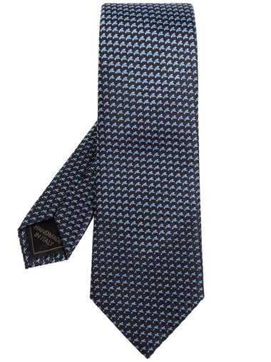 Brioni Silk Tie, Men's, Navy Blue - BRIONI - BALAAN 1