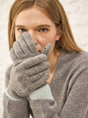 100 cashmere finger hole knit gloves - CALLAITE - BALAAN 7