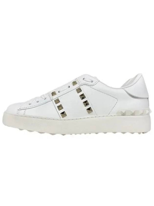 S0A01 BHS 0BO Rockstud Sneakers White - VALENTINO - BALAAN 2