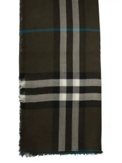 Check Wool Scarf Brown - BURBERRY - BALAAN 2