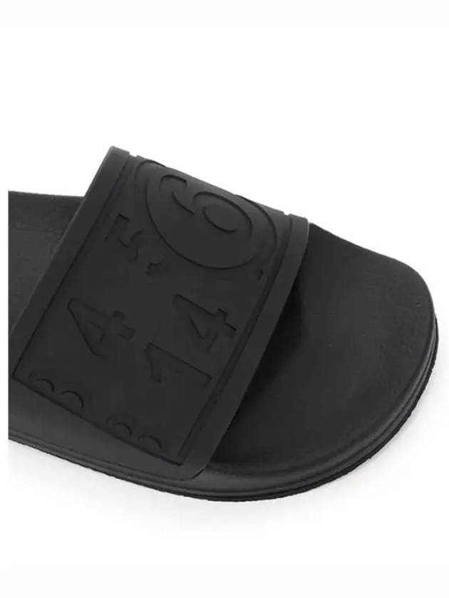 Number Logo Slippers Black - MAISON MARGIELA - BALAAN 9