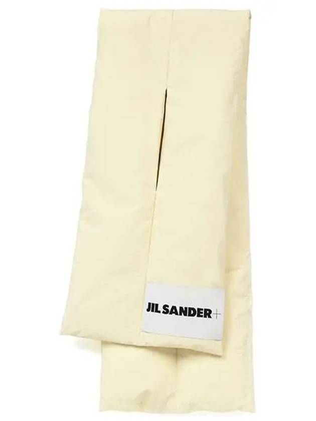 Logo Label Stitched Padded Down Scarf Dune - JIL SANDER - BALAAN 3