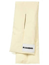 Logo Down Nylon Scarf Light Yellow - JIL SANDER - BALAAN 3