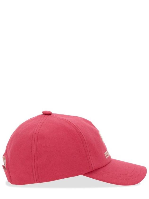 Tyron Logo Cotton Ball Cap Pink - ISABEL MARANT - BALAAN 3