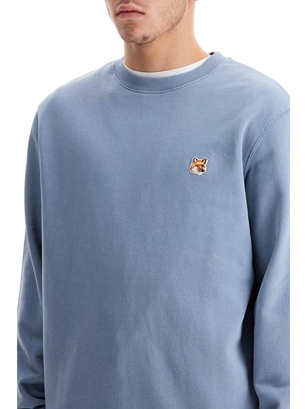 Fox Head Patch Regular Sweatshirt Blue - MAISON KITSUNE - BALAAN 5