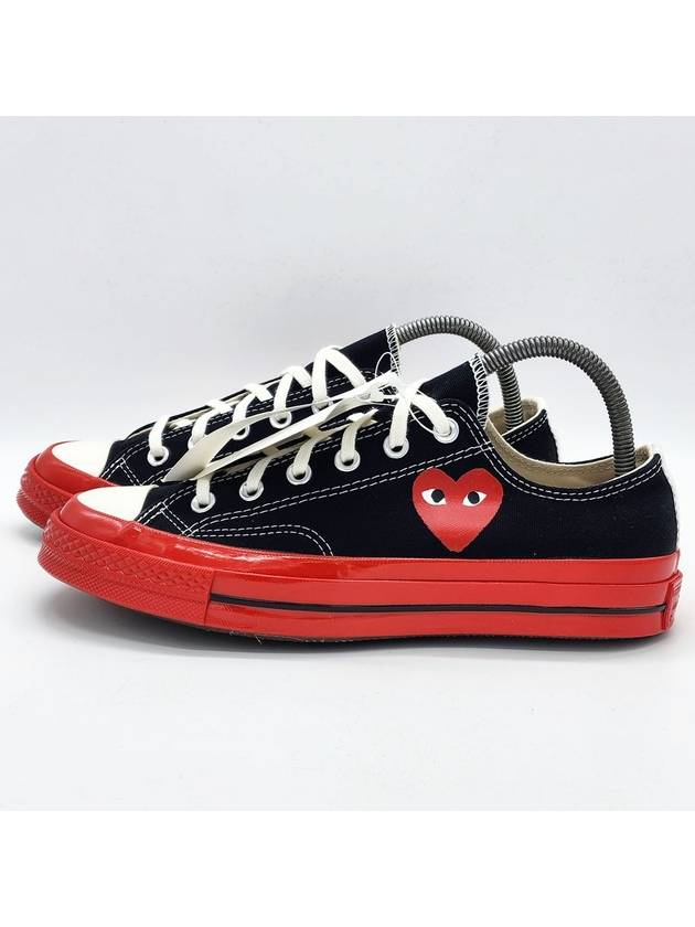 Men s Logo Comme des Gar ons Play Chuck 70 Low Top Sneakers Black - CONVERSE - BALAAN 1