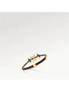 LV Crew Monogram Bracelet Gold Brown - LOUIS VUITTON - BALAAN 4