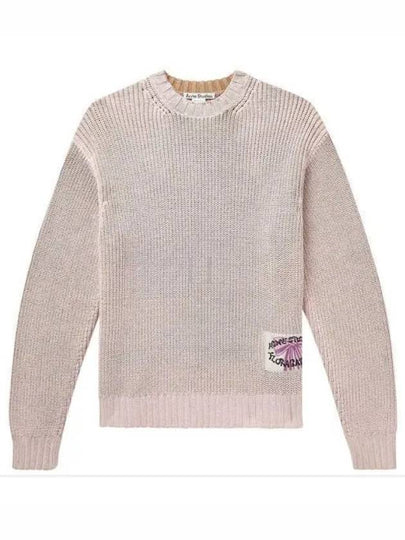 Smashing Bow Logo Label Knit Top Pink - ACNE STUDIOS - BALAAN 2