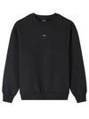 Boxy Micro Logo Sweatshirt Black - A.P.C. - BALAAN 2