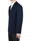 Men's Milano Stitch Wool Jacket Navy - MAISON MARGIELA - BALAAN 5