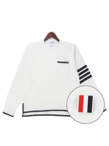 Men s diagonal armband knit 271119 - THOM BROWNE - BALAAN 1