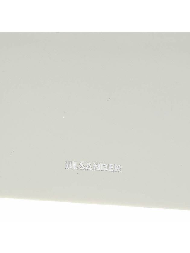 Logo Leather Card Wallet White - JIL SANDER - BALAAN 7