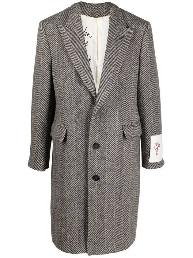 Sleeve Tag Single Coat Grey - GOLDEN GOOSE - BALAAN 2