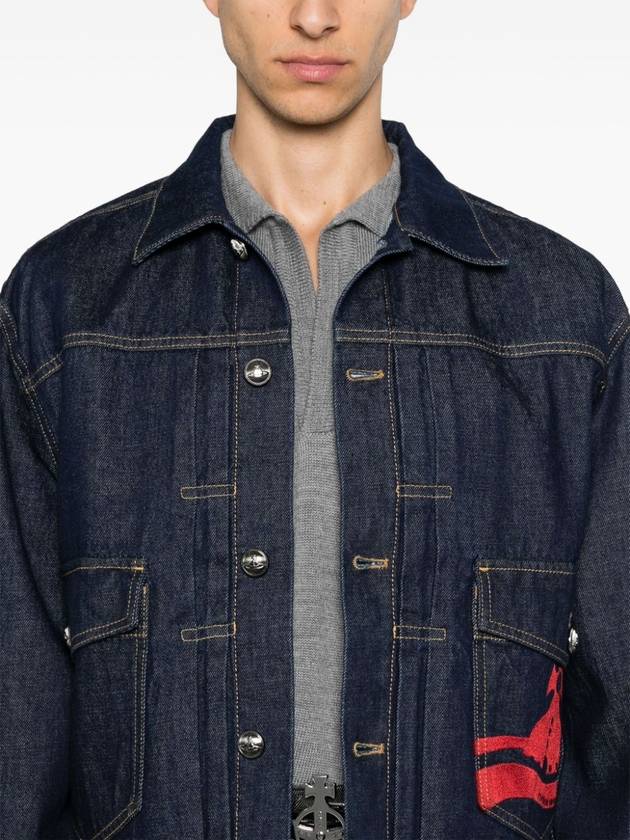 Marlene Denim Jacket Blue - VIVIENNE WESTWOOD - BALAAN 5