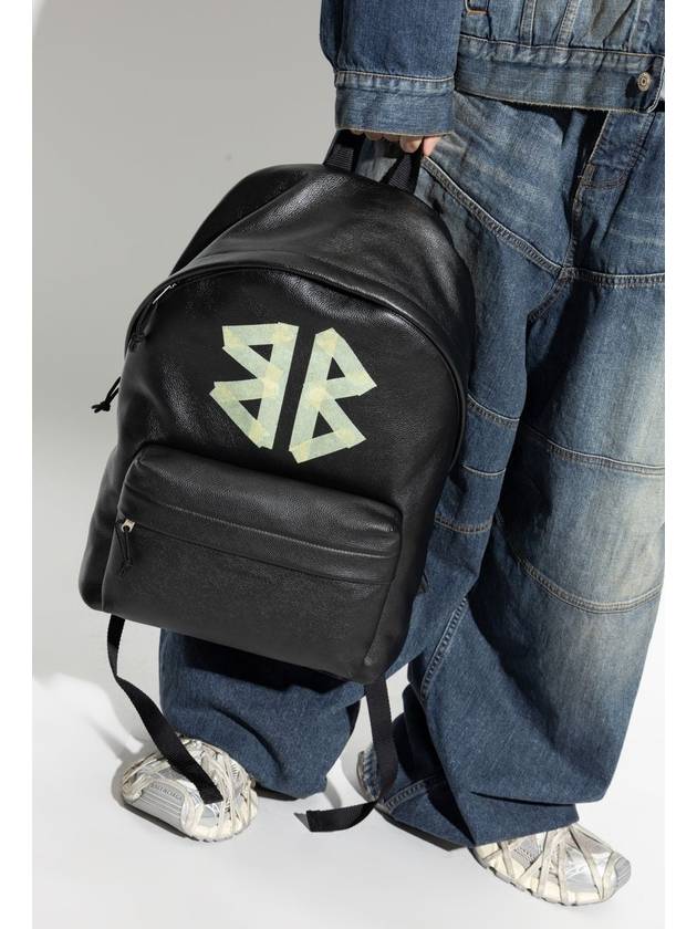 Balenciaga Leather Backpack, Men's, Black - BALENCIAGA - BALAAN 2