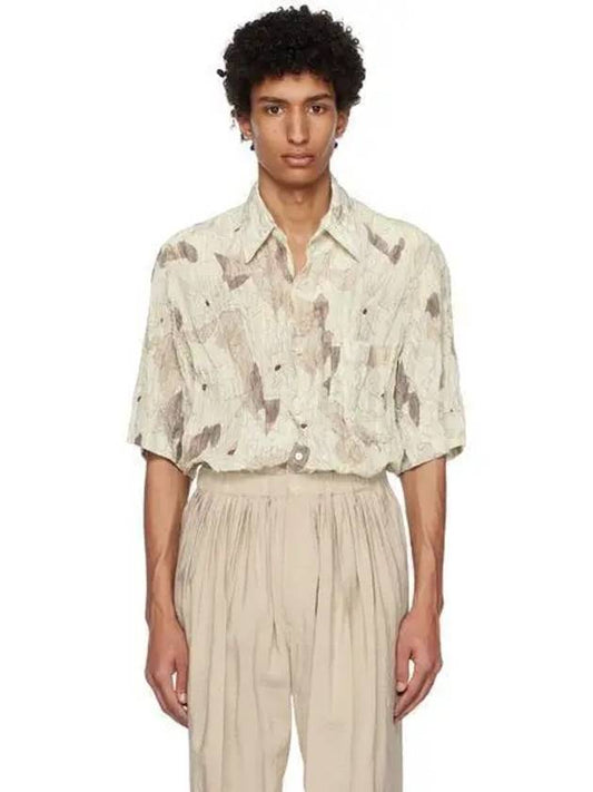 Women s Regular Short Sleeve Shirt Dusty Lilac Ecru SH1023 LF1055 MU020 1015544 - LEMAIRE - BALAAN 1