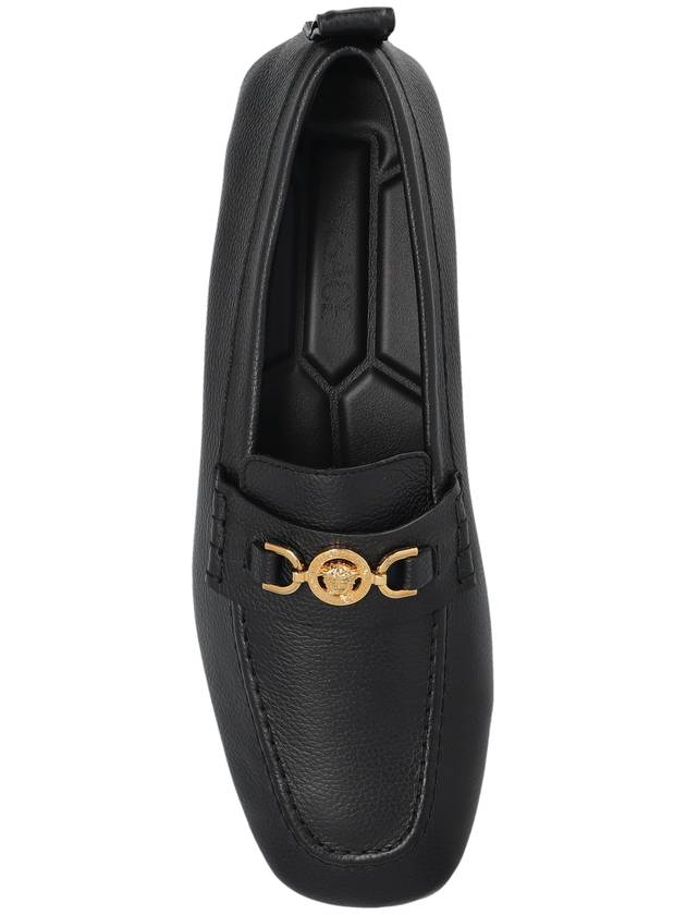 Versace Leather Loafers, Men's, Black - VERSACE - BALAAN 6