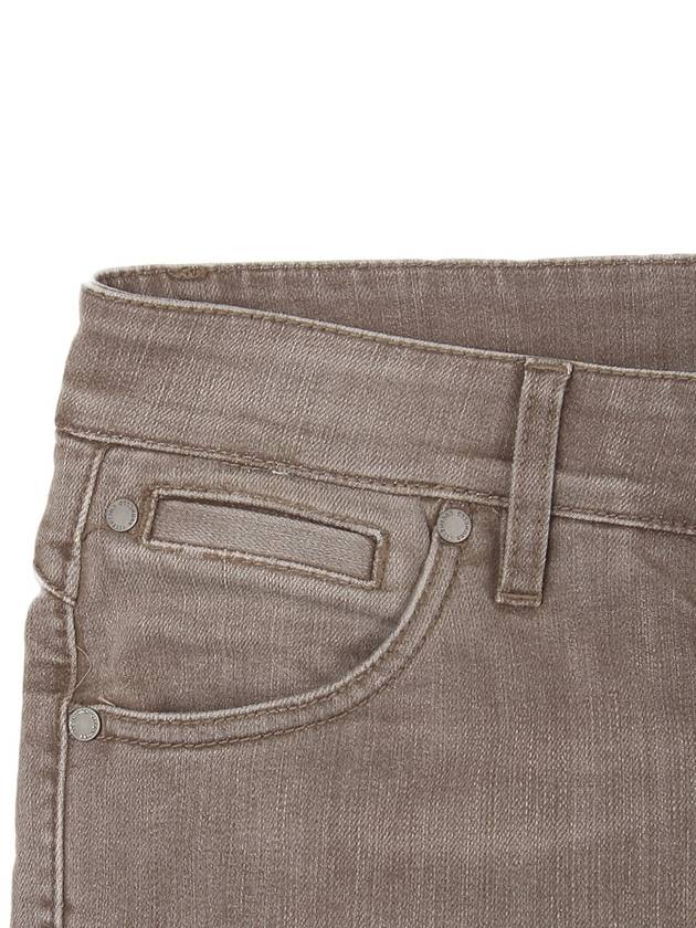 Slim fit brown denim MOW05P5008 - BRUNELLO CUCINELLI - BALAAN 4