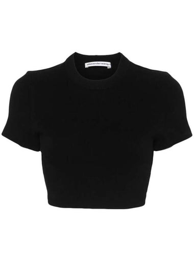 Alexander Wang Crop Top With Embossed Logo - ALEXANDER WANG - BALAAN 1