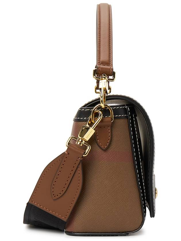 Note Leather Cross Bag Brown - BURBERRY - BALAAN 4