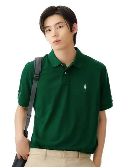 Wimbledon Earth Polo Shirt Green - POLO RALPH LAUREN - BALAAN 2