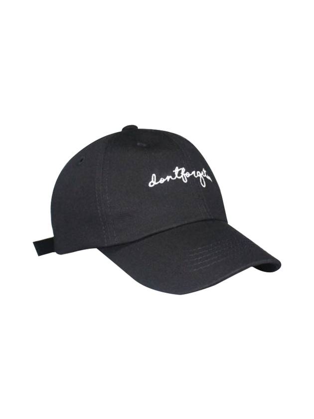 Script 2 Ball Cap Black - DONTFORGETME - BALAAN 1