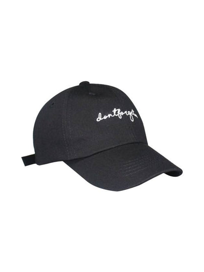 Script 2 Ball Cap Black - DONTFORGETME - BALAAN 2