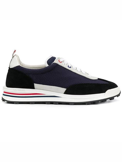 Men's Nylon Tech Runner Low Top Sneakers Blue - THOM BROWNE - BALAAN 2